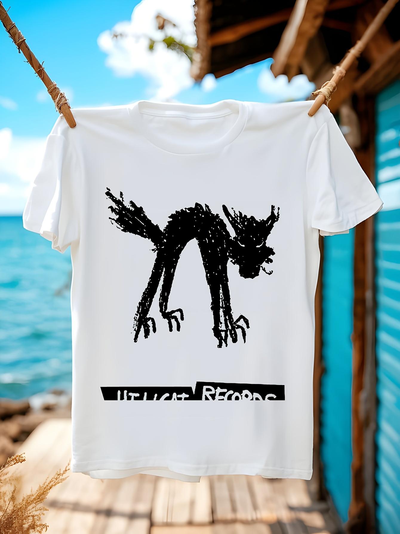 Seattle Record Store Music Cat Meme Tshirt - White Tee wi... XXXXL