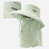 Wide Brim Summer Face Shield Neck Cap with Face Mask All-in-one Sun Hat