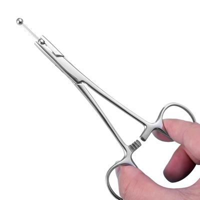 Unscrew Tight Ball Pliers Piercing Tool Holdings Needle Piercing Clamp for Craft