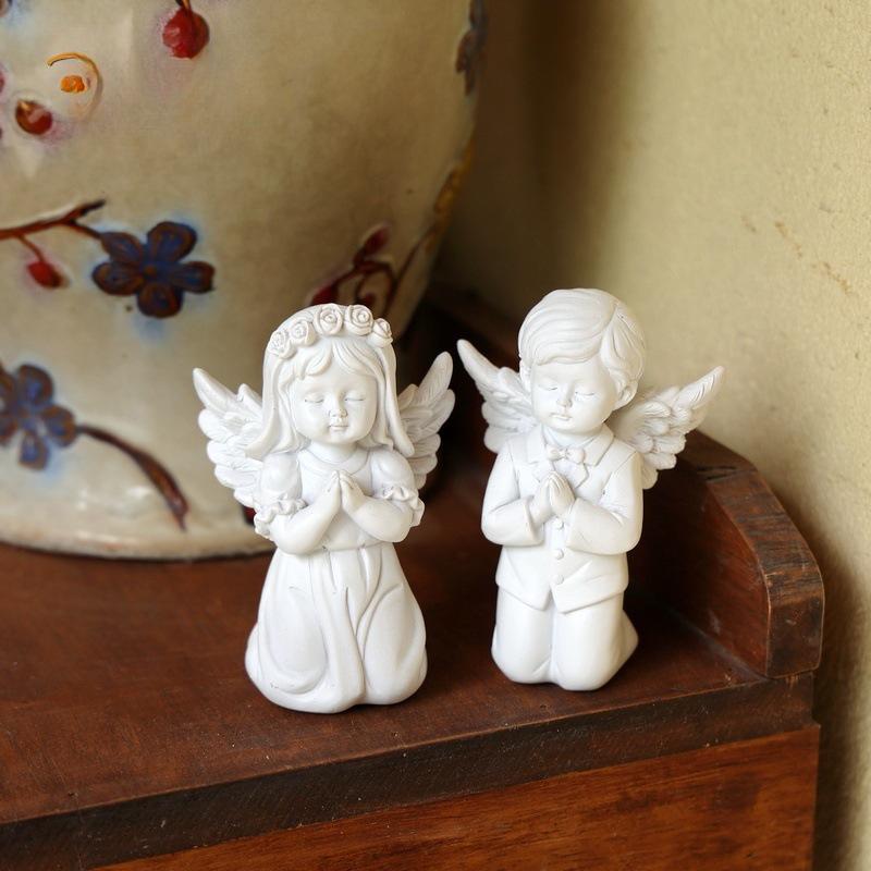 Europäische Klassische Engels Gartenkunst & Geschenk Dekoration