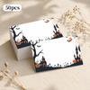 11pcs Halloween Haunted Castle Pumpkin Blank Message Cards, Holiday Greeting Gift Cards, Thank You Cards, Blank Greeting Cards