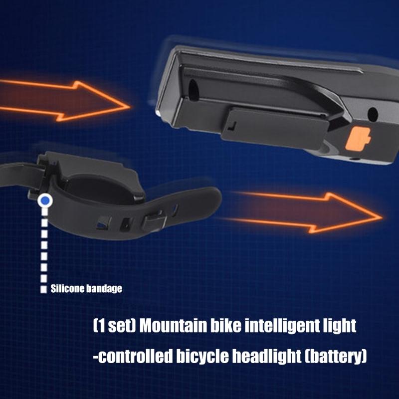 Fahrrad LED Taschenlampe Wasserscheinwerfer Wiederaufladbar Frontlicht Fahrradlicht mit 6 Lichtmodi für Nachtfahrten