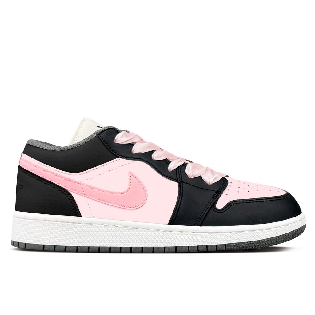 Jordan Air Jordan 1 Abrasion Resistant Low top Vintage Basketball Shoes Women's Strawberry Pink 553560-152(Team153-)