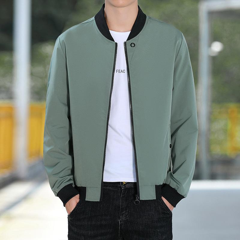 Men's Autumn Baseball Collar Trend Thin Casual Outside Men's Jacket Youth Clothing