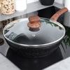 Granite Deep Frying Pan with Lid 28 cm