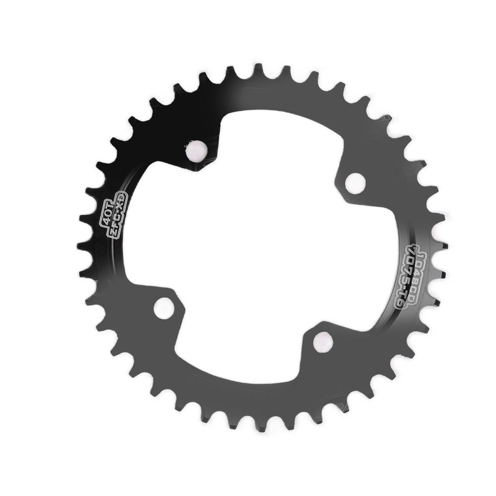 FMFXTR Bicycle Single Chainring Bike 104 BCD 40T Round Narrow Wide Chainring for Mountain BicycleBlack