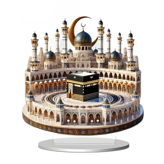 2D Acrylic Animal Table Sign Horse Cat Peacock Elephant Castle Moon House Ornament Home