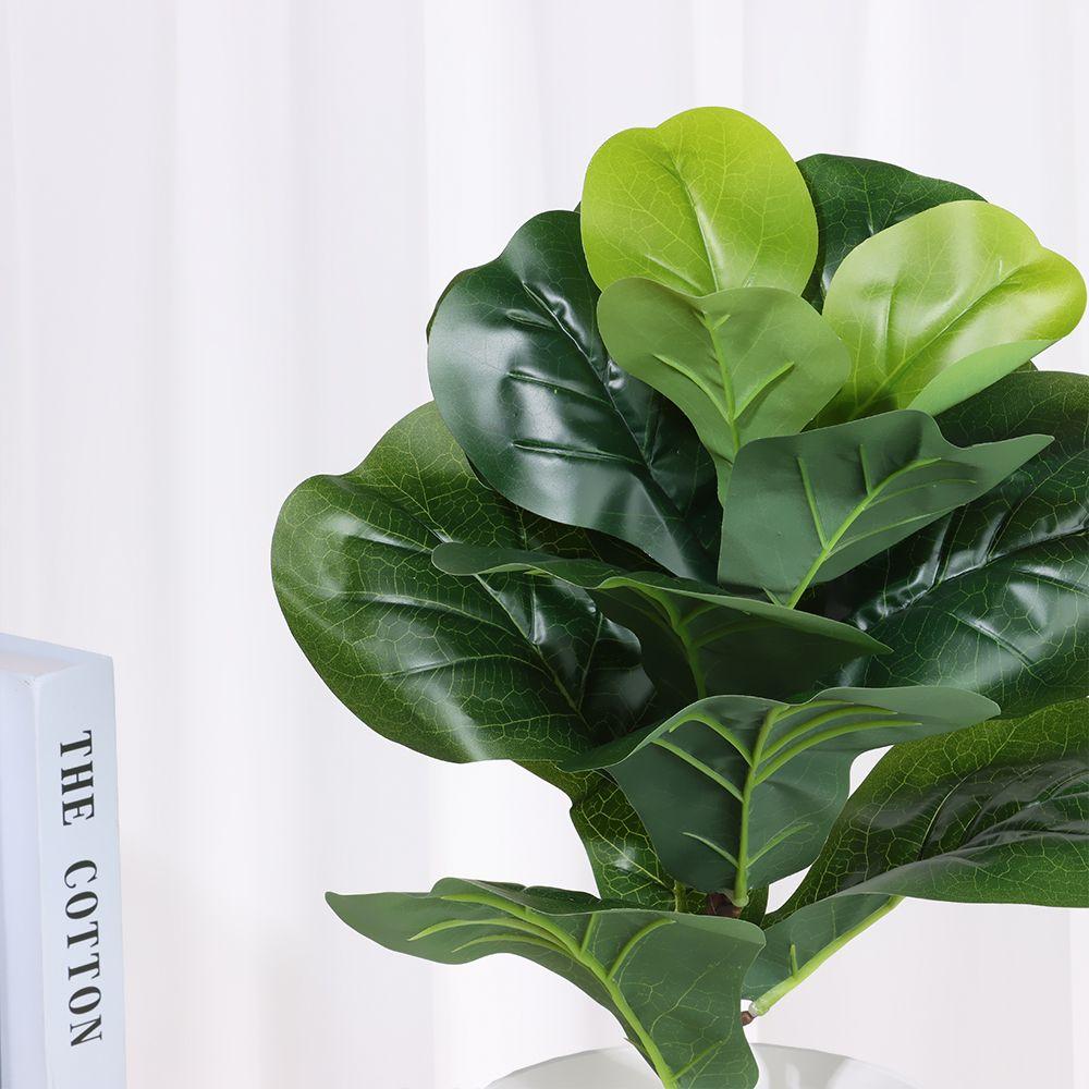 Party Supplies Courtyard Ornament Fake Plants Faux Leaves Lifelike Greenery Artificial Ficus Branch