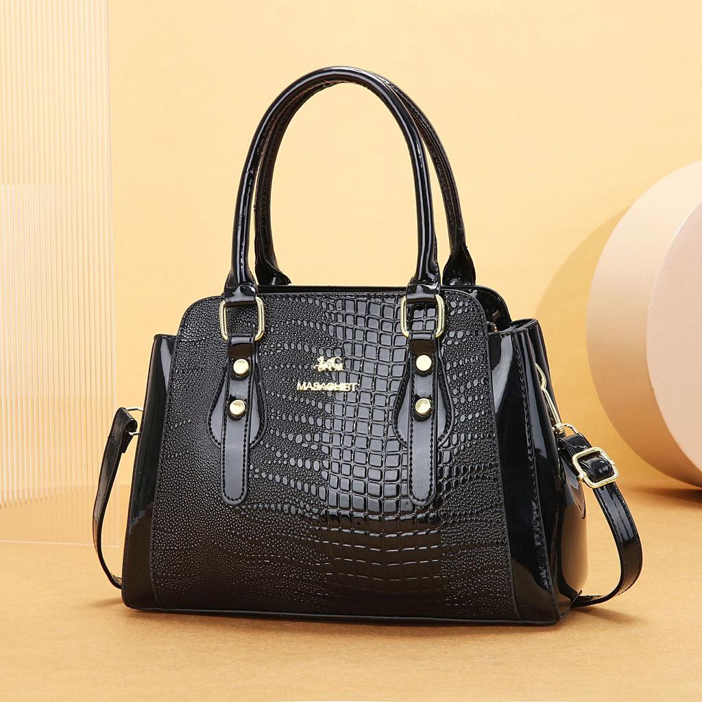 Bag Messenger Bag Women's 2025 New European and American Middle-aged Tote Bag Women's Bag Large Capacity Shoulder Portable
