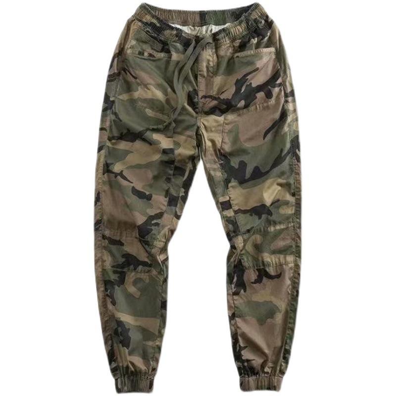 Pánské maskáčové pracovní kalhoty volného střihu – odolné, odolné proti opotřebení pro svářeče a stavební dělníky