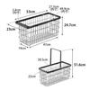 Yamazaki Tower Slim Laundry Wire Basket, Medium, Black, W23 x D53 x H24.7cm, Model 10002