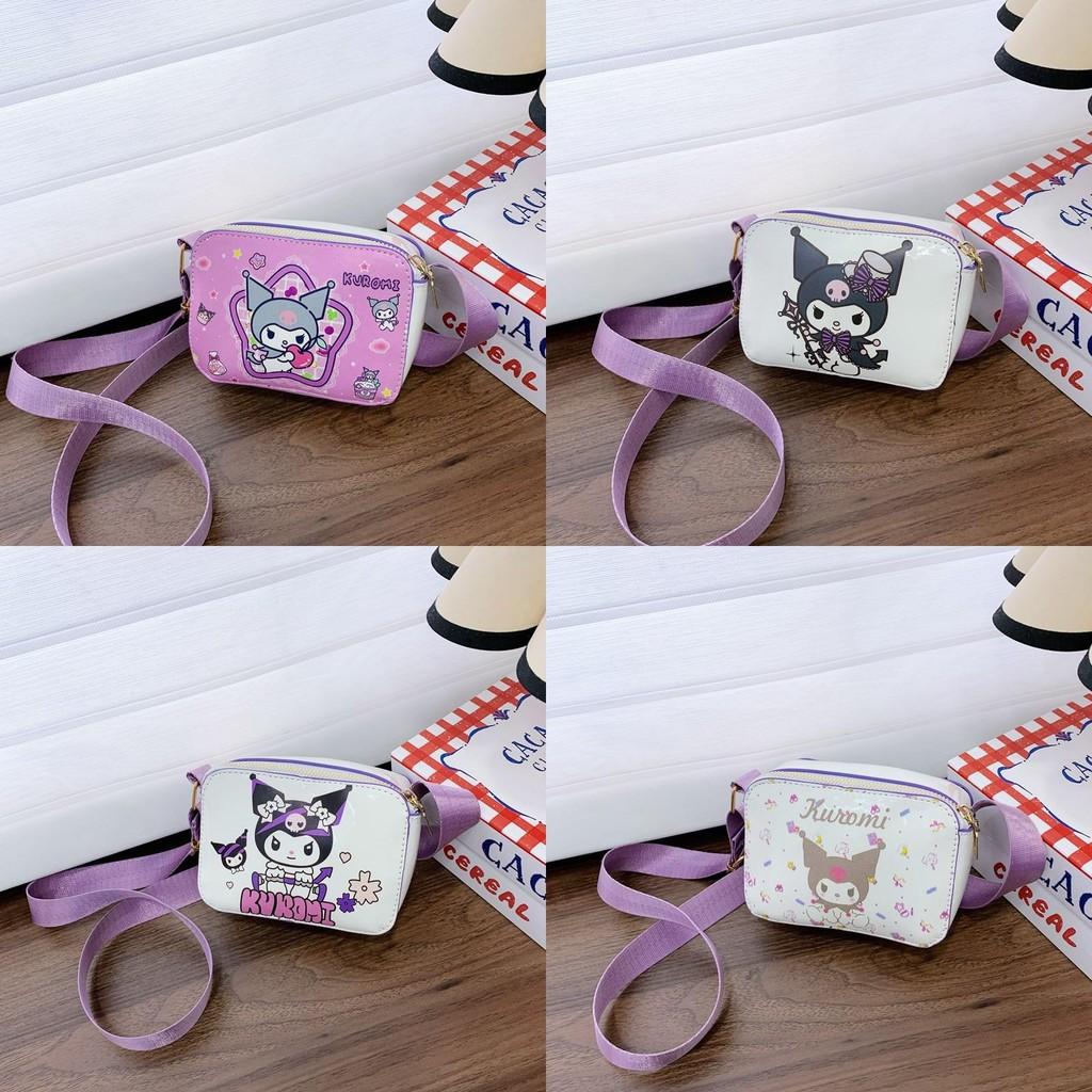 Kuromi Childrens Cute Girls Shoulder Bag With Animal Print For Daily Use