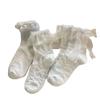 Damensocken, einfarbig, schwarz, weiß, Lolita, Spitzen, Rüschensocken, Sommer, dünne Socken im japanischen Stil, Kawaii, süße Mädchen, süße kurze Socken für Damen