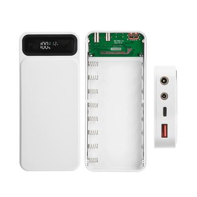 8*18650 Battery DIY Power Bank Case Removable Solder-free Mobile Power Sleeve Charging Power Case USB Type C DC Adjustable 5-12V