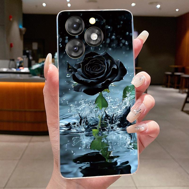 For itel A50 A50C A60 A60S A70 A80 Case Luxury Awesome Cute Cool Dragon Boys Girls Soft Silicone Back Covers Transparent Bumper