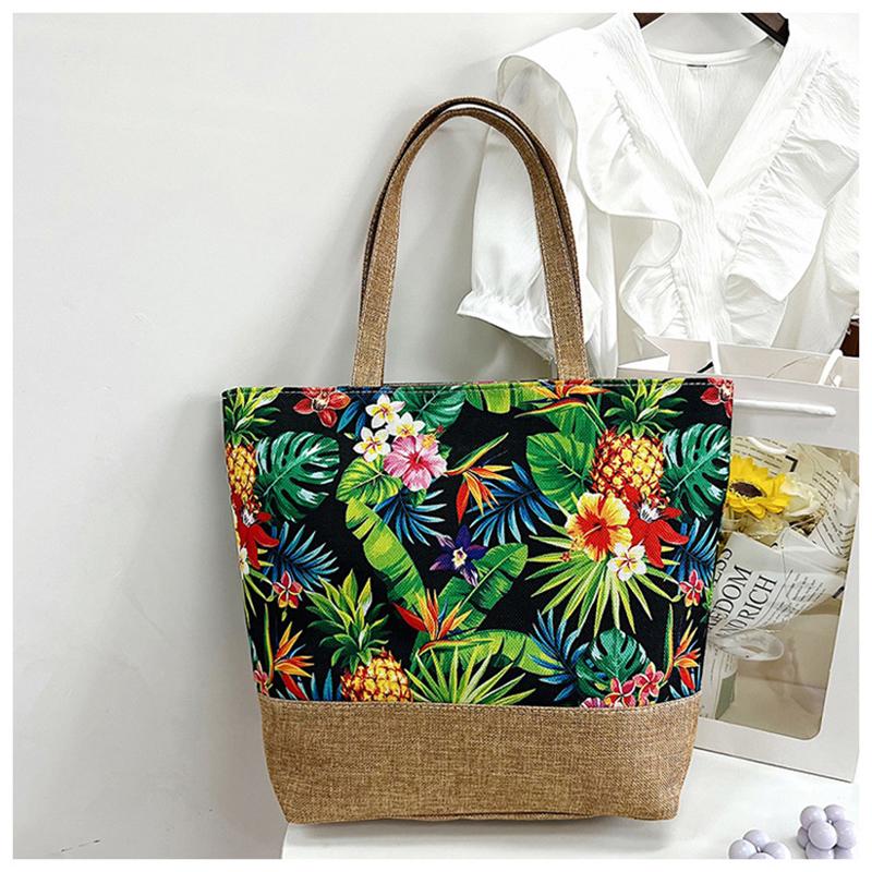Summer Beach Holiday Shopping Handbag Travel Shoulder Print Pattern Unisex