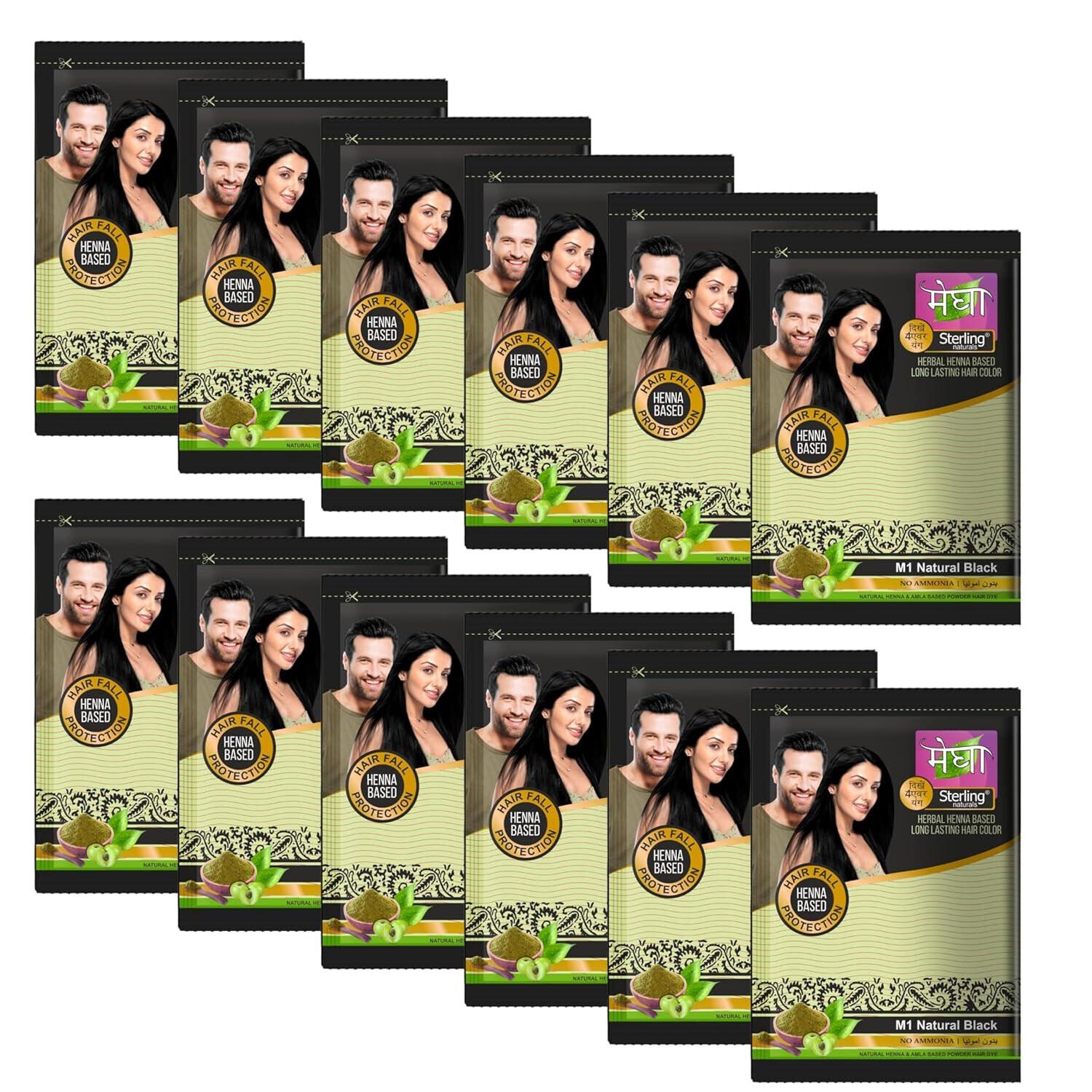 

Megha Mehandi Hair Colour Henna Based For Unisex 15 g Pack of 12 M330 ZN-429