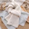 Korean atmosphere, yellow flower embroidery knitted scarf, women's winter warmth and cold protection, student versatile neck scarf