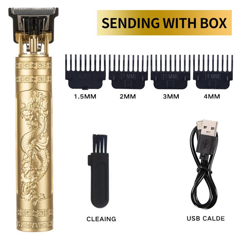 Vintage T9 Hair Trimmer for Men Professional Hair Cutting Machine Cordless Beard Trimmer for Home Travel Cordless Hair Clipper