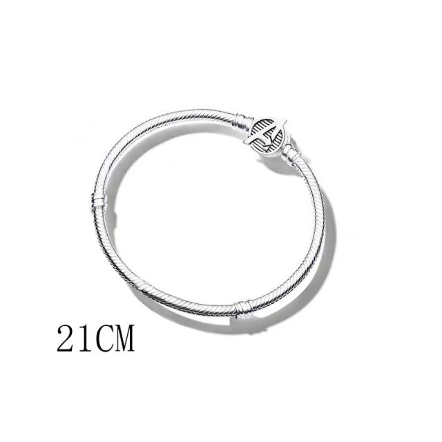 New 925 Sterling Silver Infinity Gloves Gem Pendant Flower Charm Bead Fit Original Fashion Bracelet Women Jewelry Making