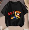 2026 Toy Story Cartoon Hot Sale 2D Print Casual Summer Short Sleeve Tops For Teenagers Boys Girls