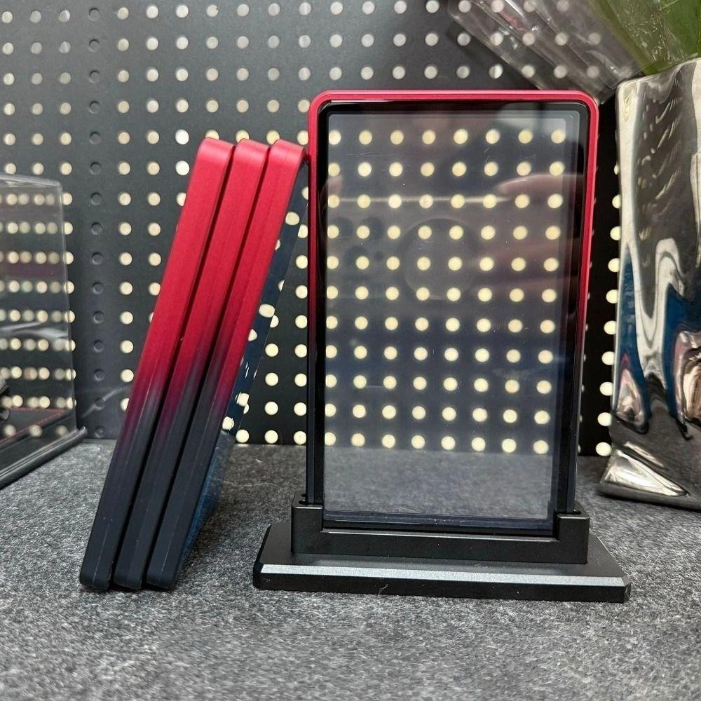 Gradient Color Trading Card Protect Box Double-sided Glass Aluminum Alloy 35PT /CGC Box Transparent UV Protection