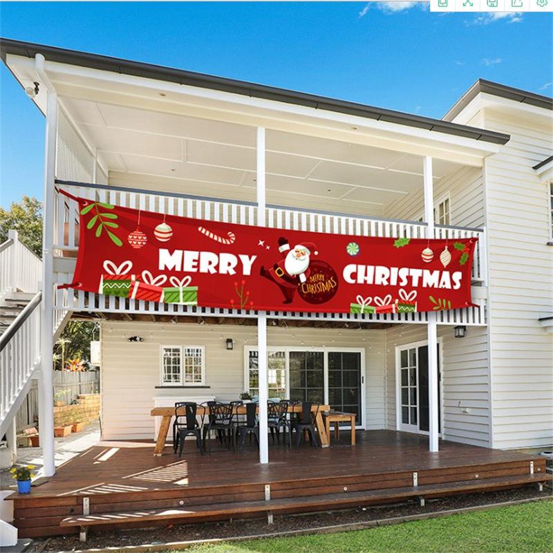 Letter Banner Decoration for Festive Party Atmosphere - Christmas & Birthday Hanging Ornament Pull Flag