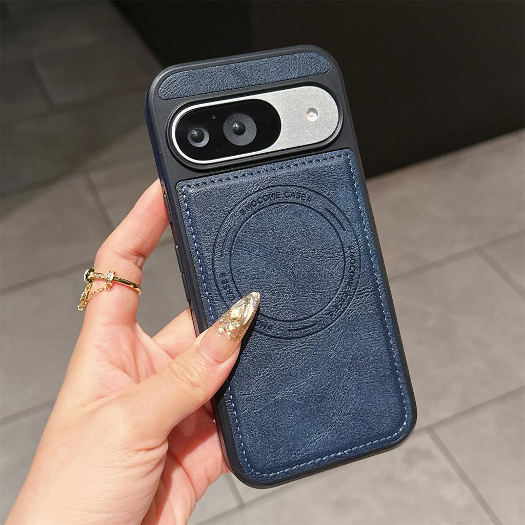 Husă Premium din Piele MagSafe pentru seria Google Pixel 8 9 10. Protecție de Grad Militar, Puternic Compatibilă MagSafe, Elegantă și Durabilă (Culori multiple)