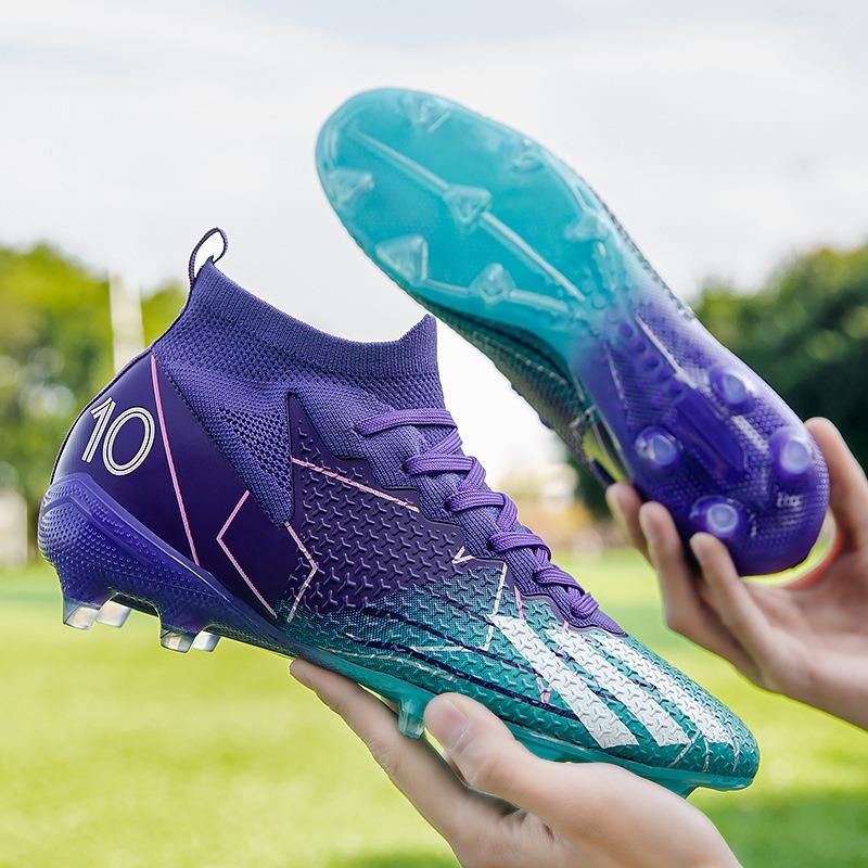 Falcon New High-top Football Shoes Long Nails Football Shoes Broken Nails Special Training Shoes Direct Sale