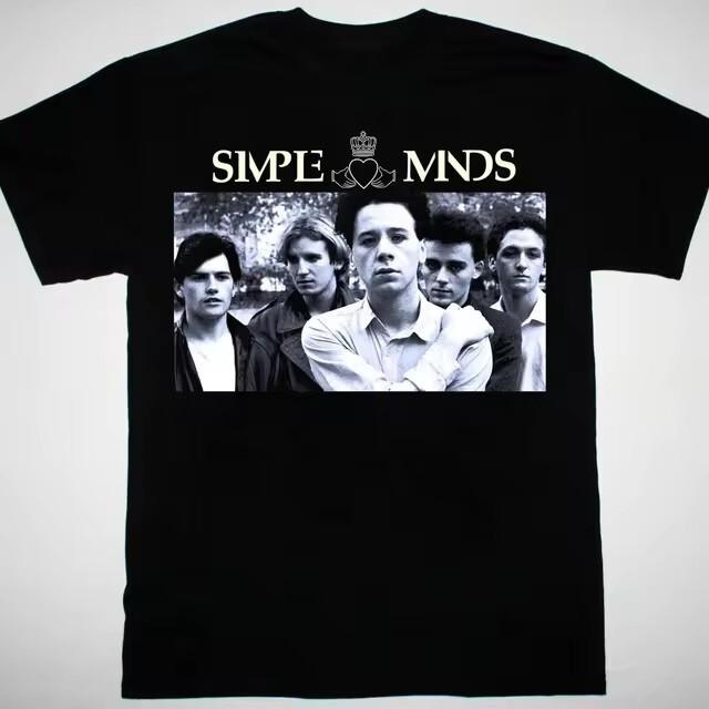 Simple Minds Band Poster Men Tshirt Unisex Black All Sizes Unisex T-Shirt S разноцветный