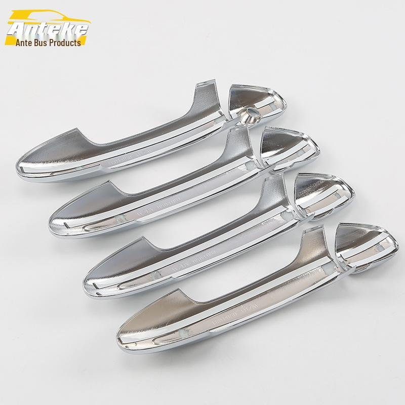 16 RAV4 Manija de Puerta Tira Brillante y Decoración de Embellecedor de Hebilla de Reposabrazos