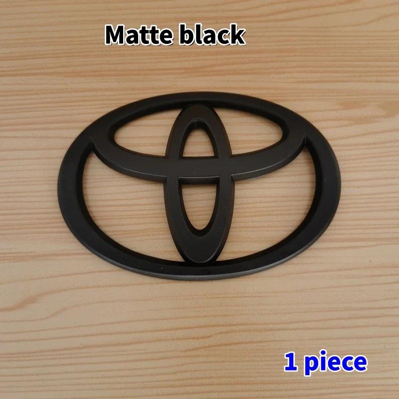1pc 3D Car Emblem sticker For Toyota Front Grill Hood Rear Trunk Logo Corolla Camry RAV4 Hilux Yaris Prius Prado Badge Accessory