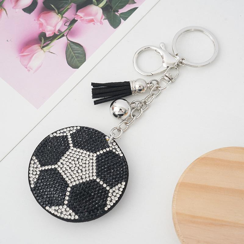 Llavero Creativo de Pelota Deportiva de PVC Colgante de Fútbol y Baloncesto Joyería de Goma Blanda Encanto para Mochila Pequeño Regalo
