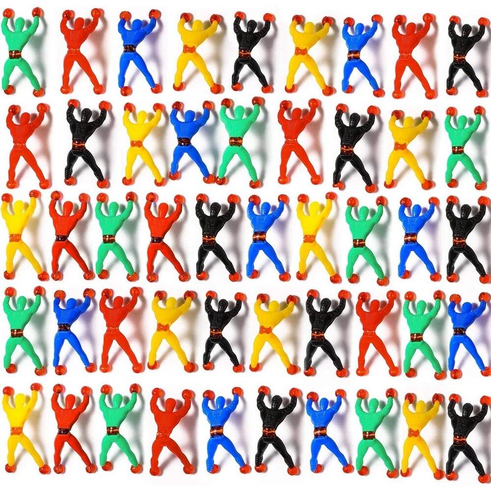 30PCS Sticky Rolling Tumblers Sticky Stretchy Wall Climbing Flexible Man Party Favors Tricky Novelty Toys For Kids Adults