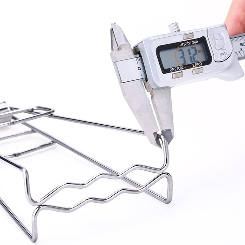 Foldable Stainless Steel  Bowl Clip Pot Dish Holder Steamer Plate Tong Anti- Clamp Gripper Kitchen Tools Heat Insulation