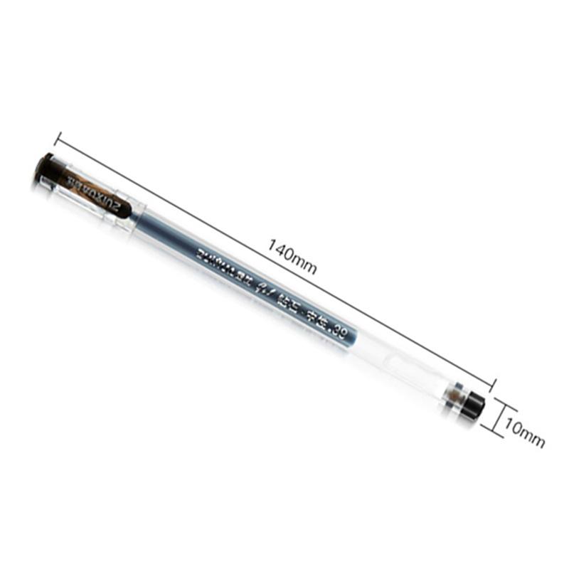 6 Pcs/Set Large-capacity Ink Tip Gel Pen Black/Blue/Red Refill Exam Signing Writing School Office Supplies