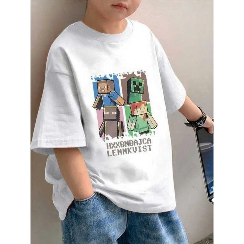 

Kids T-Shirt Printed Kids T-Shirt Gift Pure Boys Short Sleeve T-Shirts 100