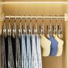 Set of 10pcs Durable Clips Bag Hanger Pants Hooks Stainless Steel Garment Clips for Travel and Home Clothing Storage
