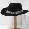 Wedding Gown Hat Solid Color Hat Musical Festival Hat Unisex Accessory Outdoor for Parties and Weddings