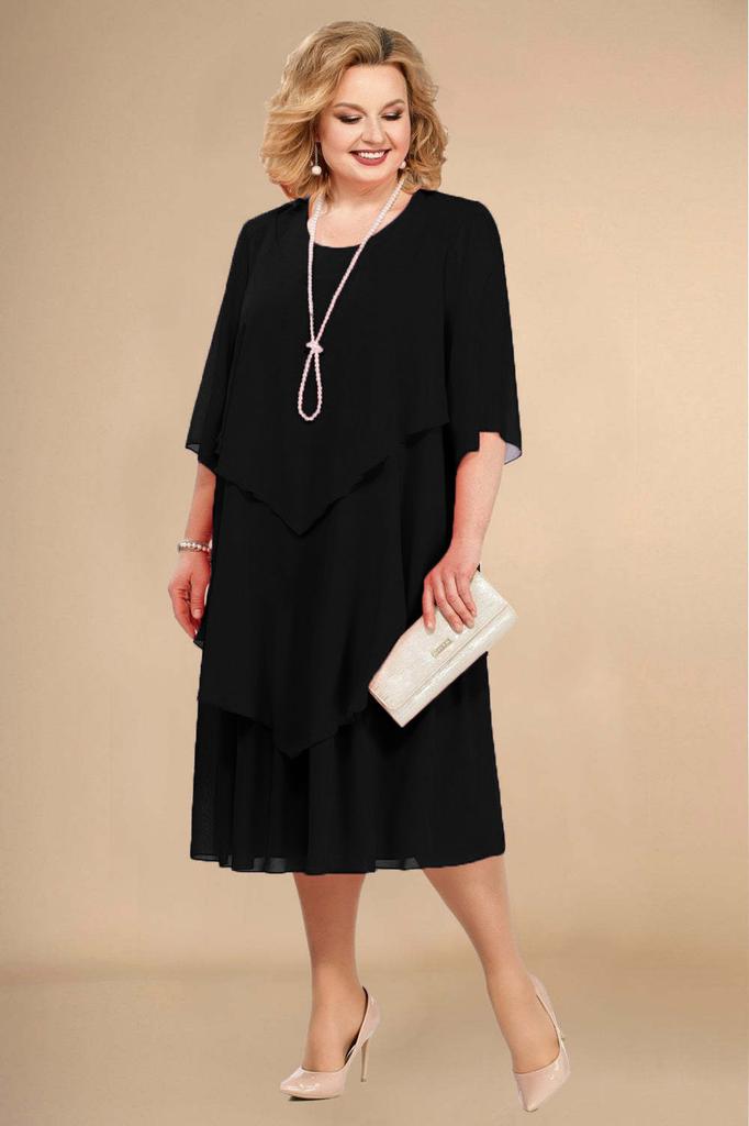 Chiffon Plus Size Mom Beach Wedding Dress