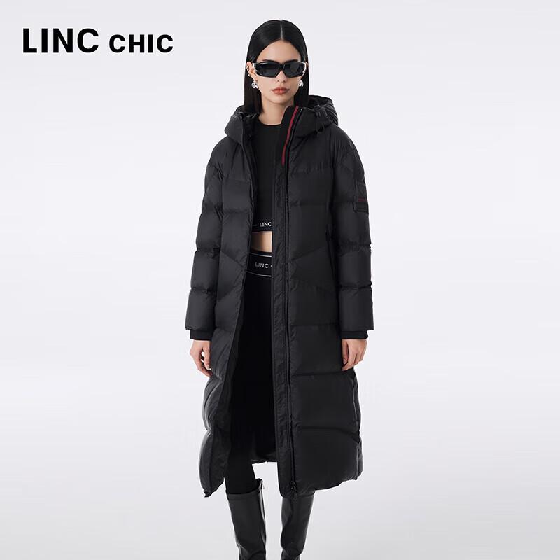 Jin Yujie Damen Lange Daunenjacke mit Kapuze