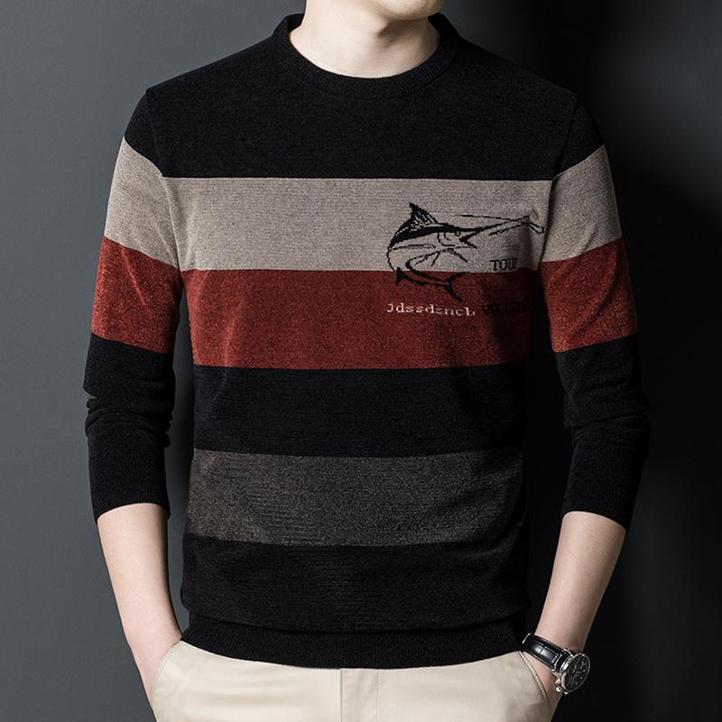 Langarm Männer Pullover Frühling/Herbst Runde Kragen Halten Warme Männlichen Pullover