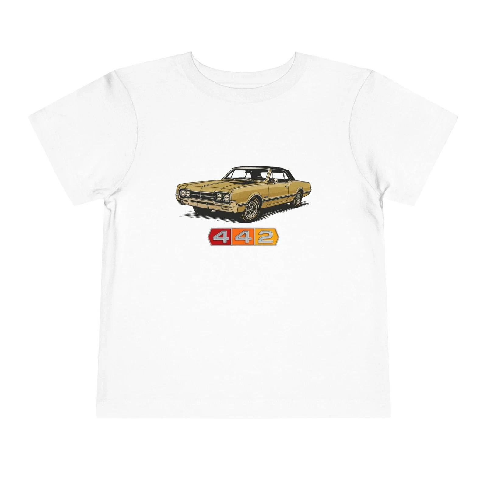 1966 Olds 442 Toddler T-Shirt – Classic Muscle Car Graphic Tee XXL