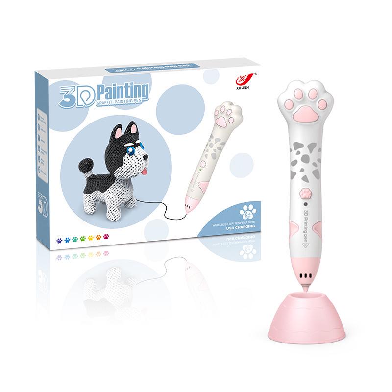 Handmade 3D Printed DIY Toys Set with Low-Temperature 3D Printing Pen