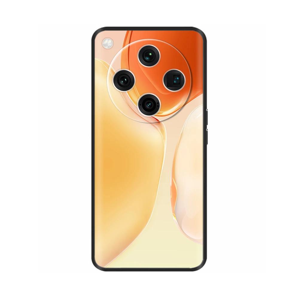 Painted Cover For Oppo Find X8 Pro Soft Black Silicon Back Cover Cases For Oppo Find X8 Findx8 Pro Shockproof Shell Cases Bumper