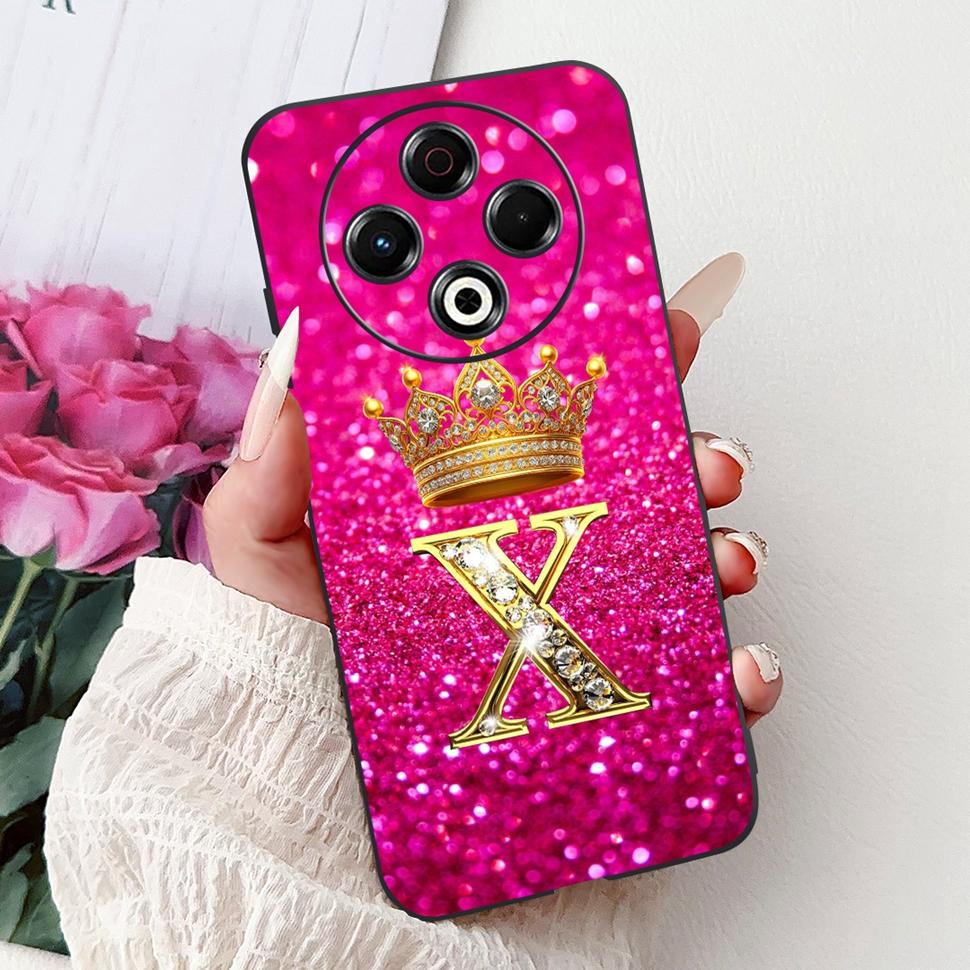 For Tecno Spark 30 Casing KL6 Soft Silicone Cute Letter Cover Protector Shell For Tecno Spark 30 Spark30 4G Phone Cases