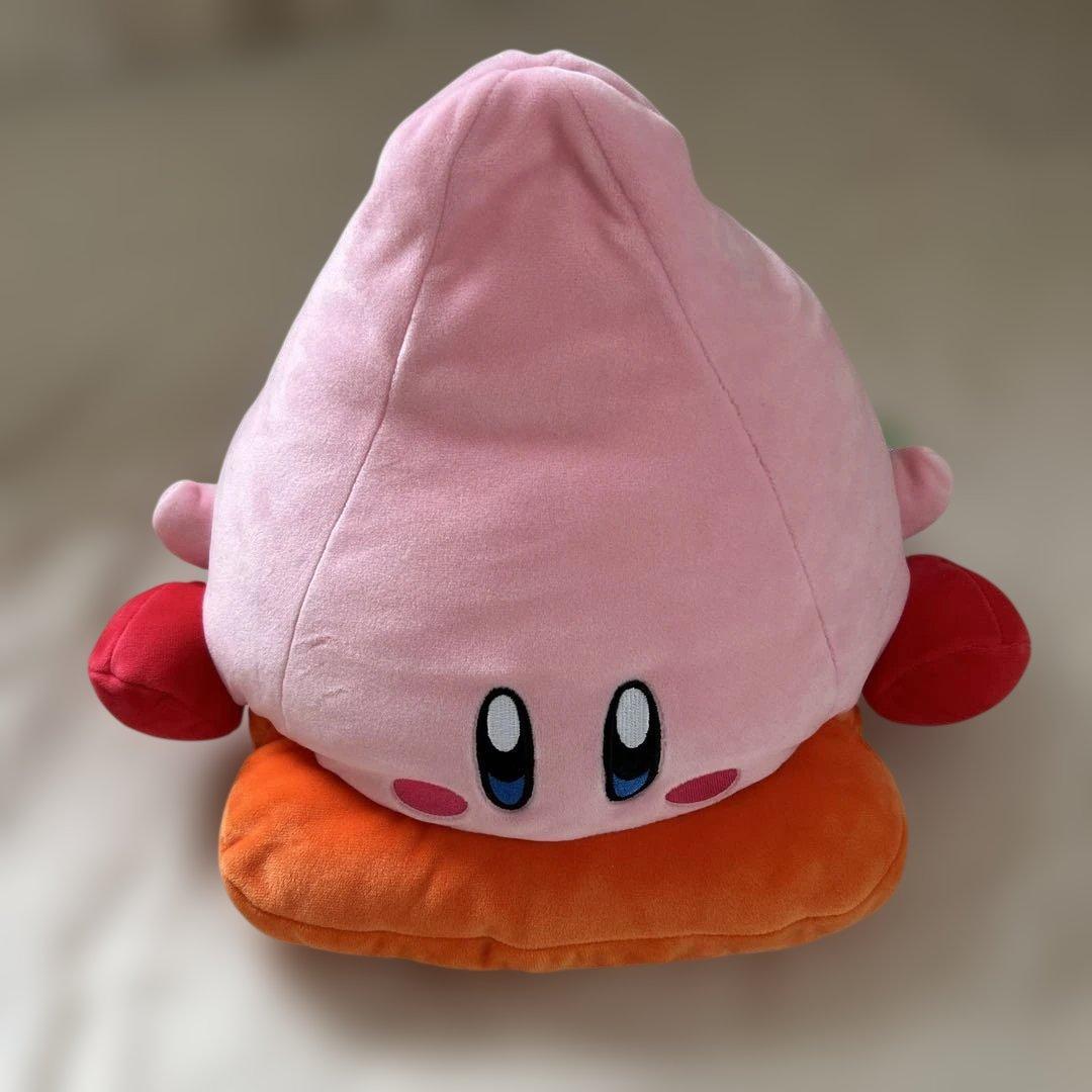 [Super Mel Market Price] Kirby s Star Triangular Cheeks Fluffy BIG Plush Toy