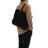 [Doubles] A4 Tote Bag with Zipper, Single-Flap, Made of Japanese No. 10 Paraffin Bio-Treated Canvas and Italian Tanned Cowhide Leather (BQZ-7433)