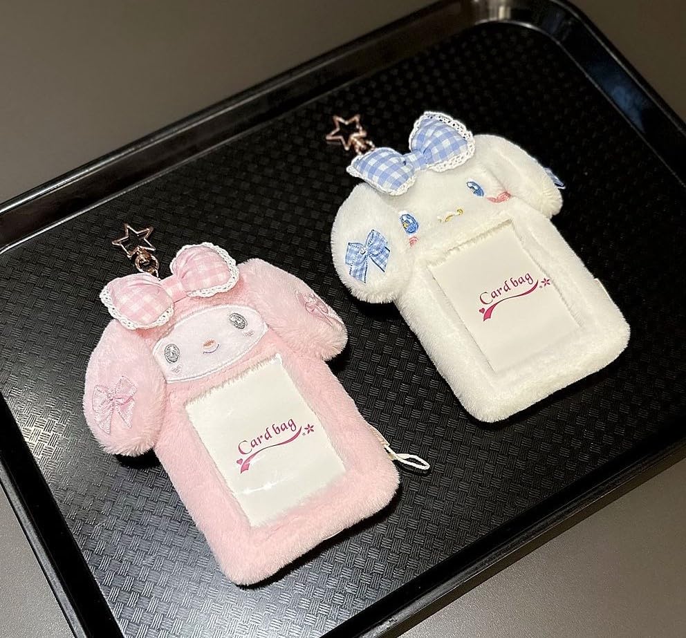 THE BEASTPIE Winnie the and My Melody Pass Card Fluffy Card Commuter Pass Card Holder Cute Gift for Kids Pooh, Cinnamoroll, Case/IC Case, Case, Case,