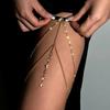 Sexy Shiny Crystal Multilayer Tassel Leg Chains for Women Charms Adjustable Elastic Thigh Chains On Leg Accessories Body Jewelry